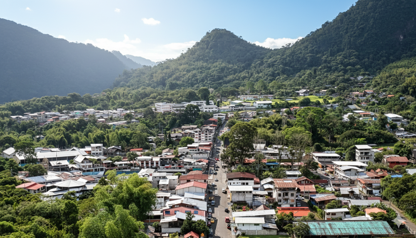 Panoramic View of Mindo Valley